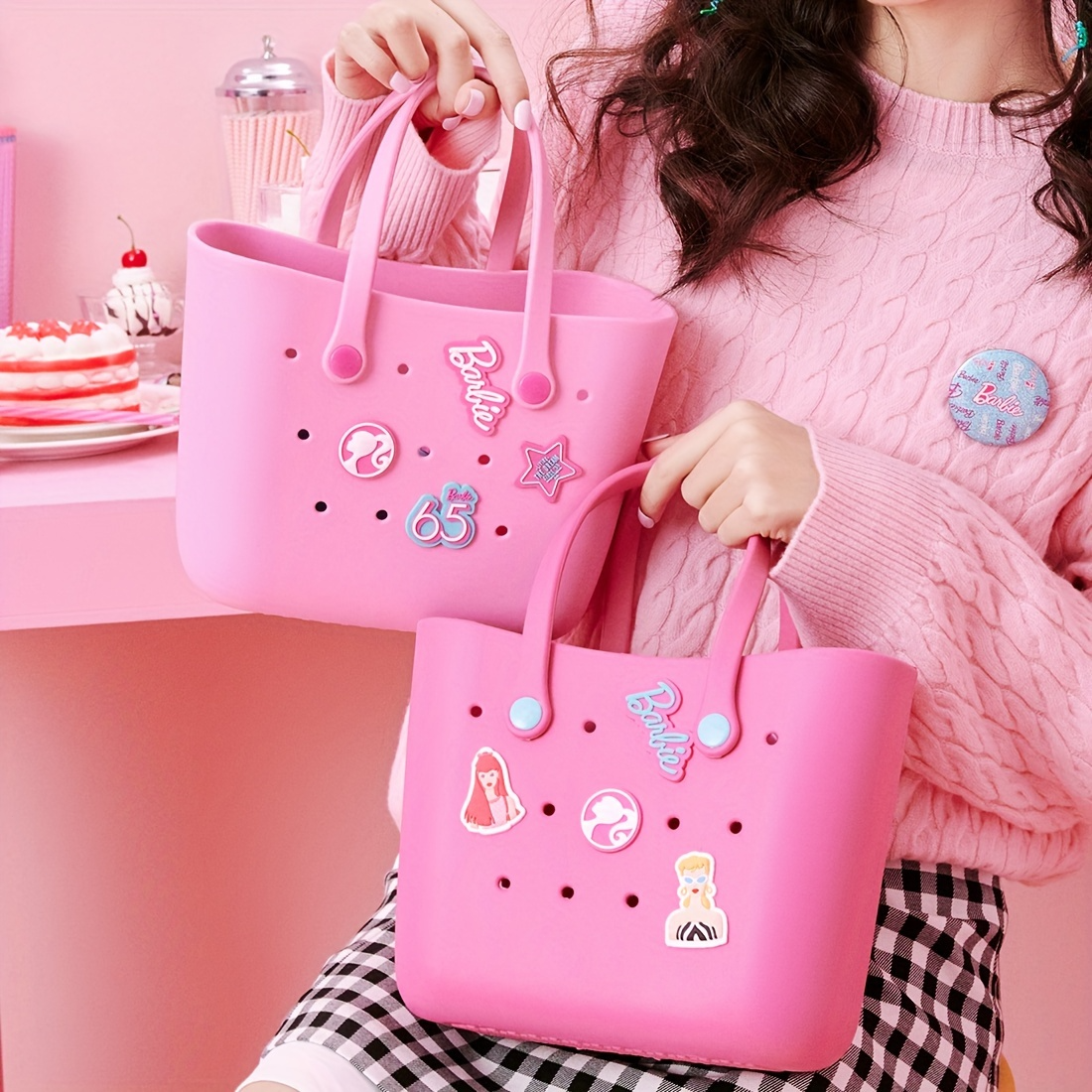 MINISO Barbie Sunlight Shining Series Lunch Box Ben a Bolsa de almacenamiento Regalo de cumpleaños para niña