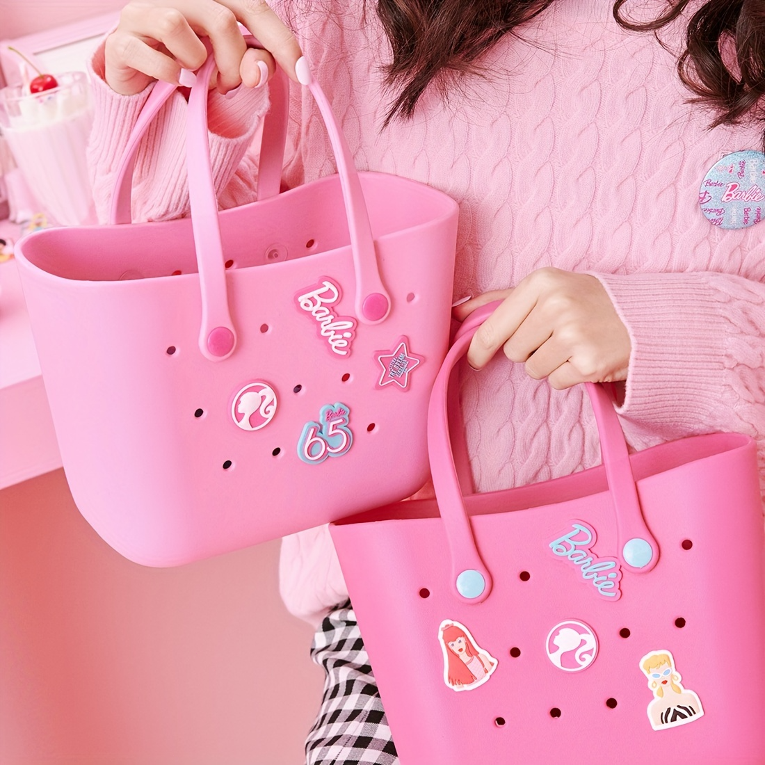 MINISO Barbie Sunlight Shining Series Lunch Box Ben a Bolsa de almacenamiento Regalo de cumpleaños para niña