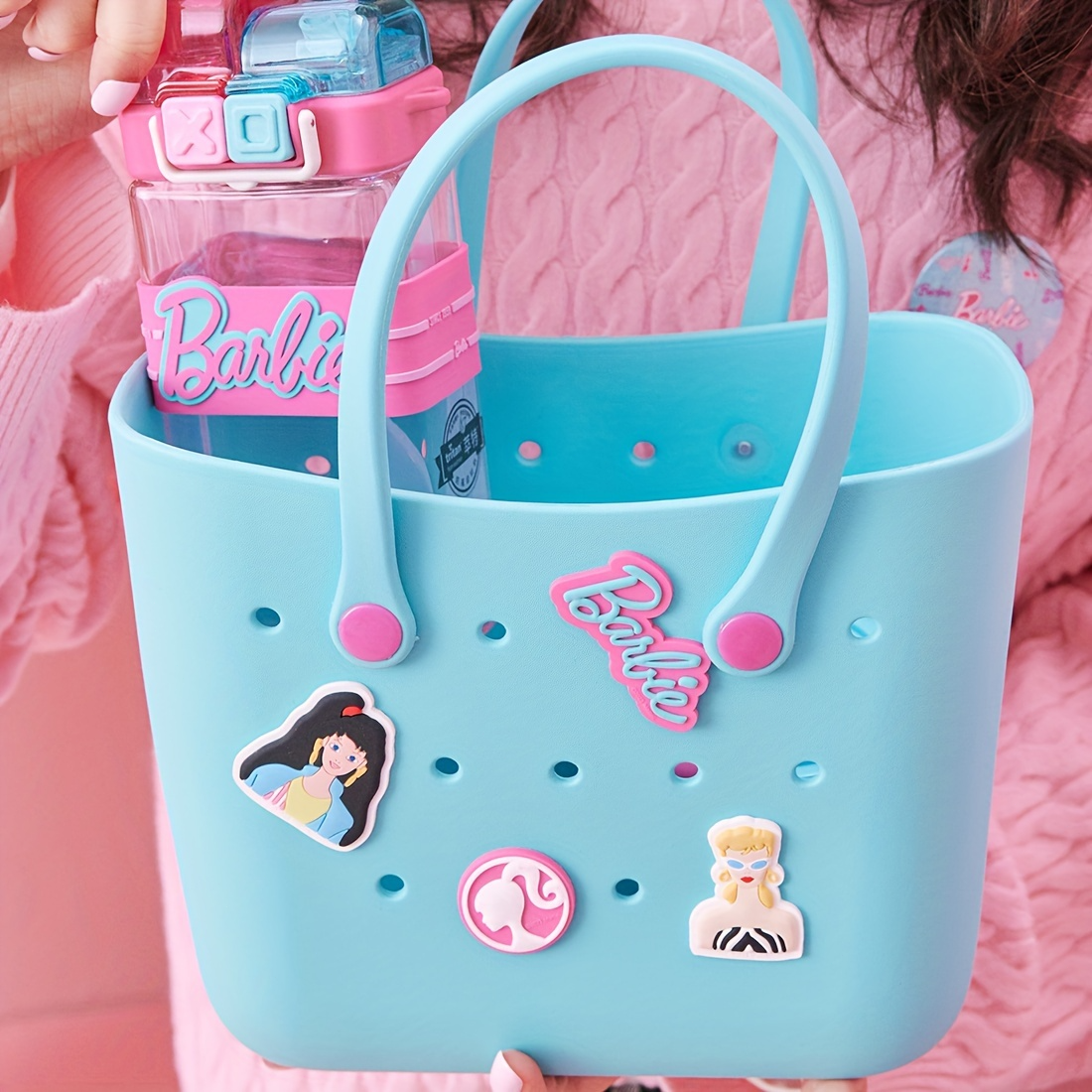 MINISO Barbie Sunlight Shining Series Lunch Box Ben a Bolsa de almacenamiento Regalo de cumpleaños para niña