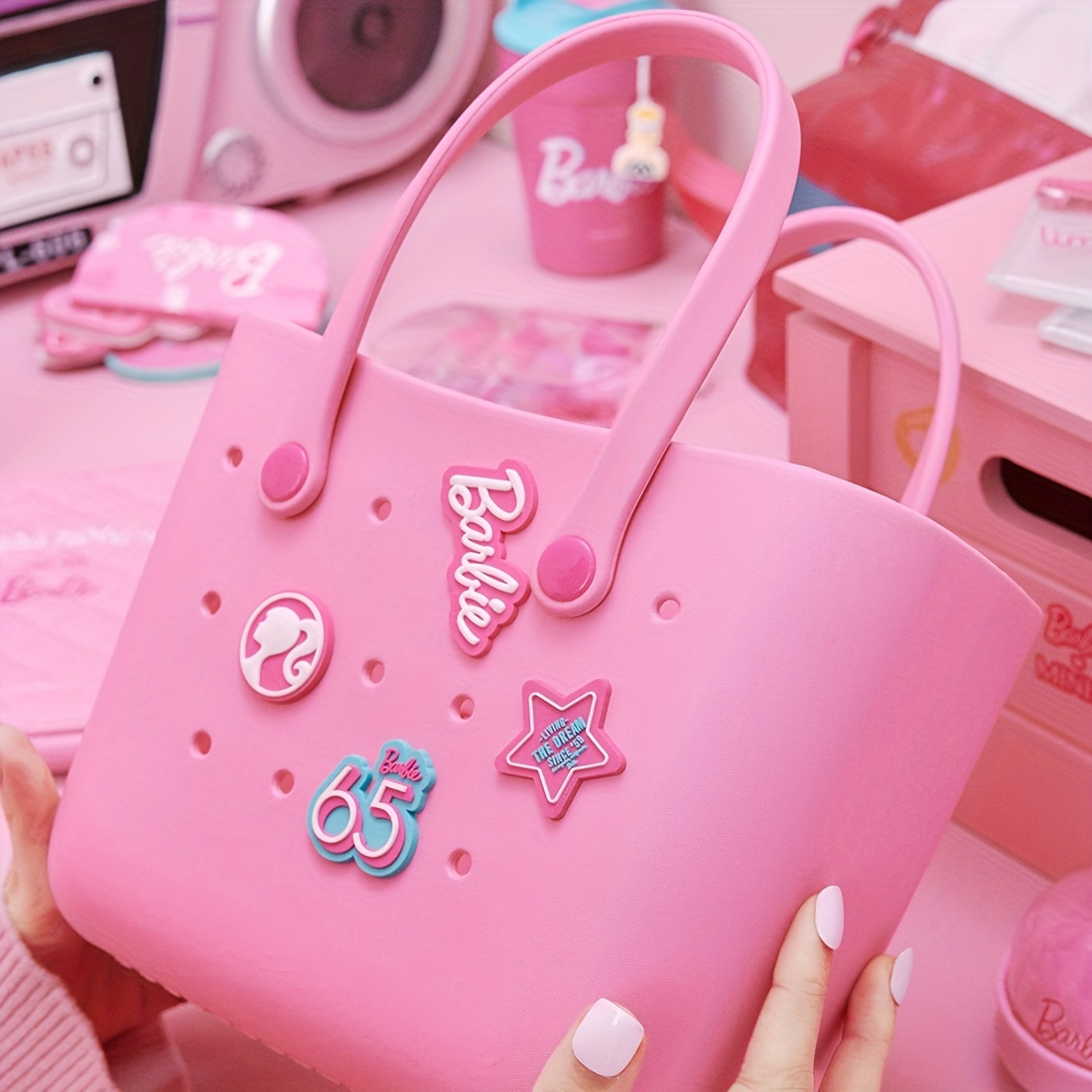 MINISO Barbie Sunlight Shining Series Lunch Box Ben a Bolsa de almacenamiento Regalo de cumpleaños para niña