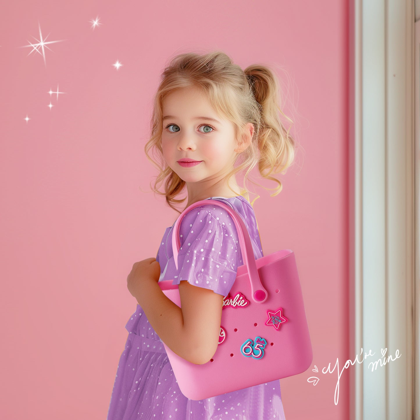 MINISO Barbie Sunlight Shining Serie Lunchbox Ben to Aufbewahrungstasche Mädchen Geburtstagsgeschenk 